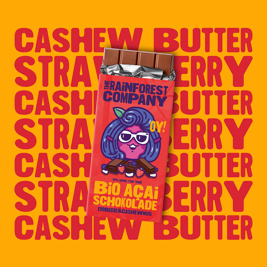 Bio Açai Chocolate<br/>Cashew Butter & Strawberry - The Rainforest Company