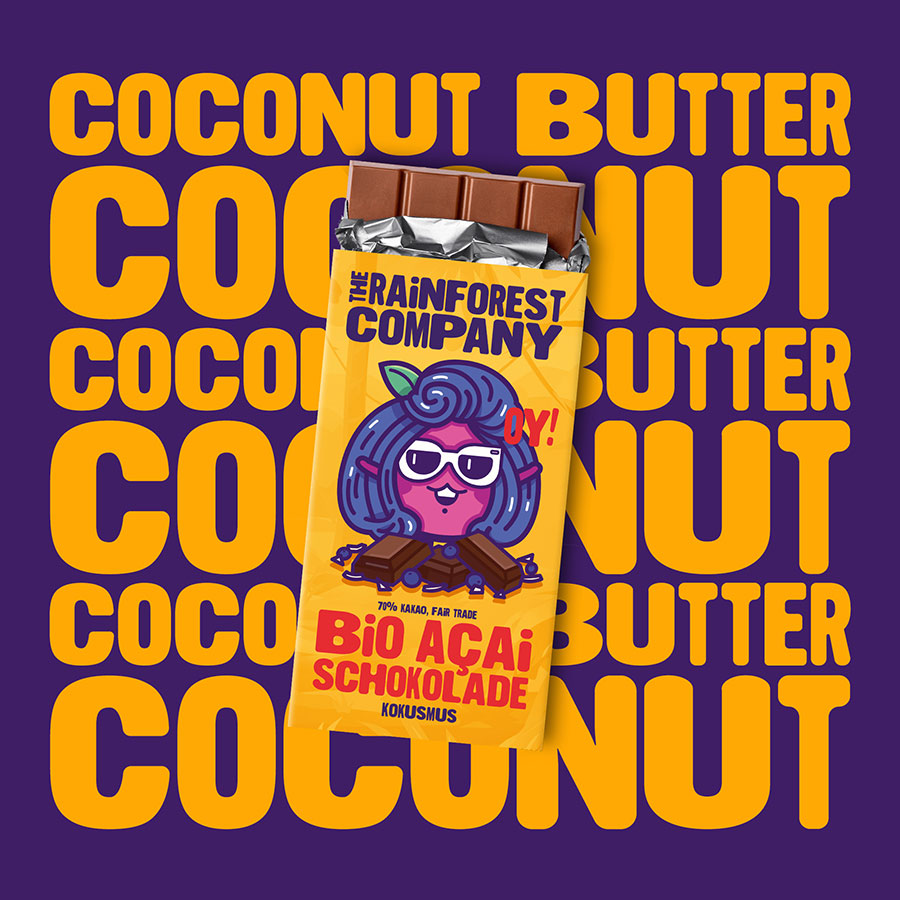 Bio Açai Chocolate<br/>Coconut Butter - The Rainforest Company